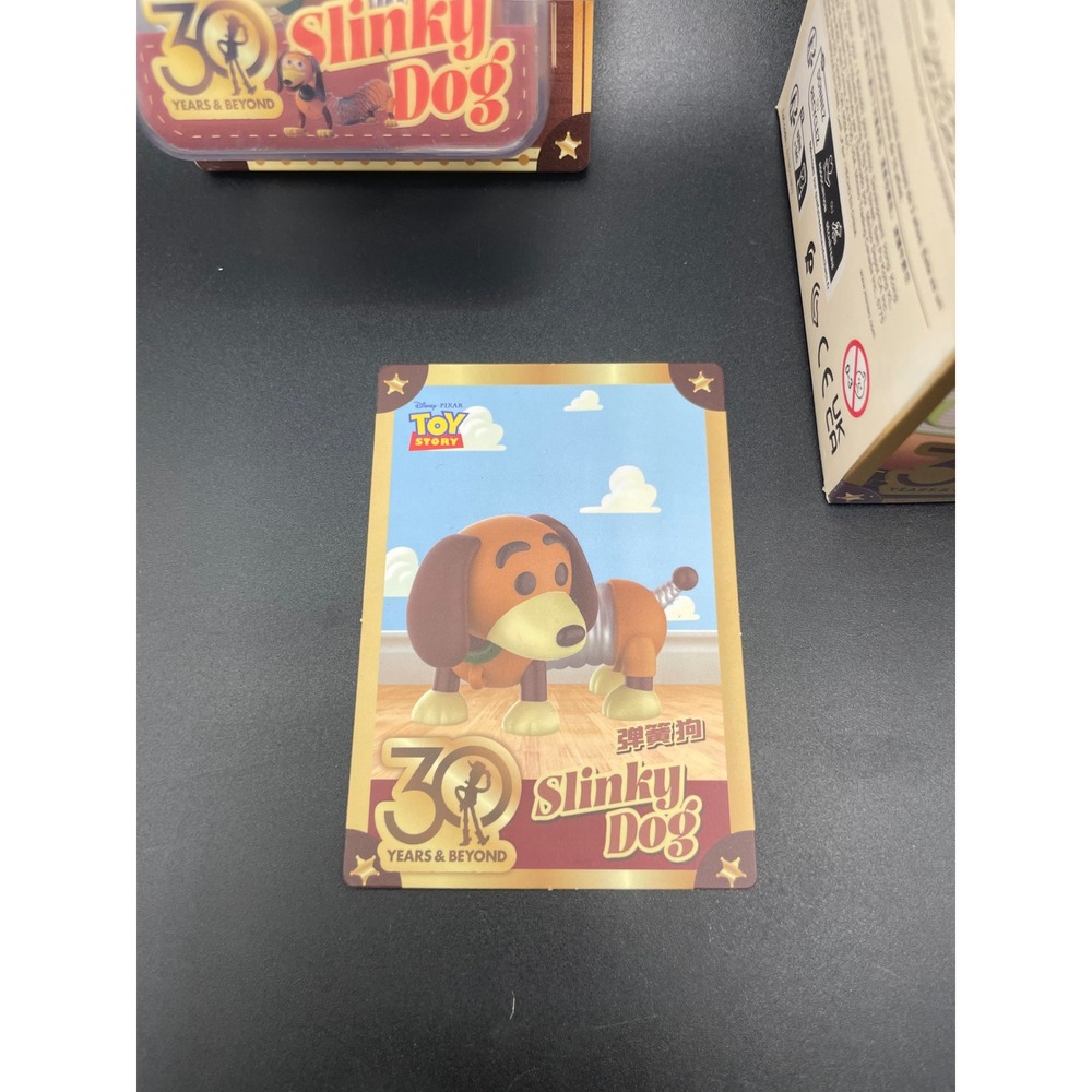 Miniso Disney Pixar Toy Story 30th Anniversary Slinky Dog Hanging Card Figure - Picture 2 of 8